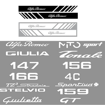 Racing Stripe Car Side Mirror Sticker, Custom Script Logo Vinyl Decal For Rearview Mirror Cover, Waterproof Sport Style Auto Exterior Modification Accessory