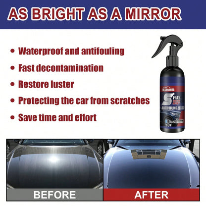 rayhong 120ml Car Coating Spray Car Scratch Removal Spray Waterproof Car Polishing Maintenance Spray Restore The Deep Luster Long-Lasting Time Quick Drying Coating Wet And Dry Dual-Use Coating Paint S