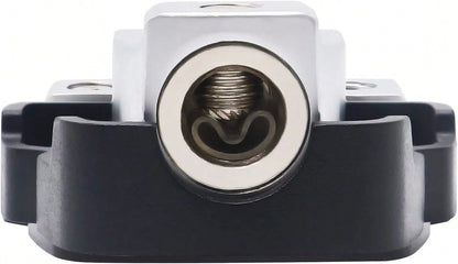 RECOIL DB12 2 Way Power Distribution Block, 1 X 0/2/4 Gauge In/ 2 X 4/8 Gauge Out Power Distribution Ground Distributor Block For Car Audio