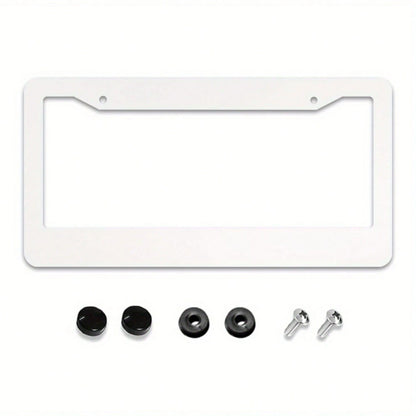 Red Black Blood License Plate Frames Cover Aluminum Anti-Rust Metal Car Plates Car Decoration Accessory Men Women 12.2 X 6.3