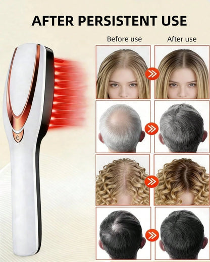 Red Light Hair Brush, Scalp Massager Brush, Red Light Comb Devices Hair Scalp Massage, Hair Massage Brush, Portable Hair Massage Comb With Soft Rubber Men And Women