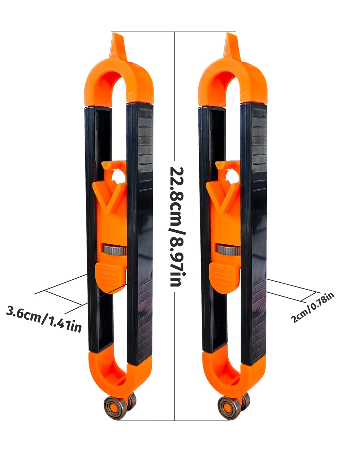 [Reliable Precision] Precision Woodworking Tool Set With Locking Mechanism- Adjustable Asymmetrical Curve & Contour Marking Ruler, Durable Plastic/Metal, For Accurate DIY Projects, Woodworking Tools