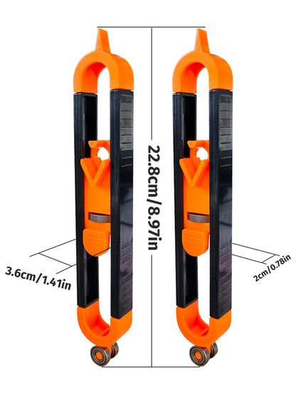 [Reliable Precision] Precision Woodworking Tool Set With Locking Mechanism- Adjustable Asymmetrical Curve & Contour Marking Ruler, Durable Plastic/Metal, For Accurate DIY Projects, Woodworking Tools