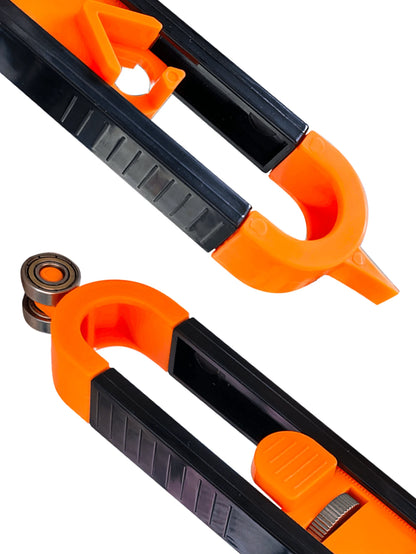 [Reliable Precision] Precision Woodworking Tool Set With Locking Mechanism- Adjustable Asymmetrical Curve & Contour Marking Ruler, Durable Plastic/Metal, For Accurate DIY Projects, Woodworking Tools
