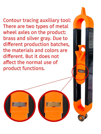 [Reliable Precision] Precision Woodworking Tool Set With Locking Mechanism- Adjustable Asymmetrical Curve & Contour Marking Ruler, Durable Plastic/Metal, For Accurate DIY Projects, Woodworking Tools