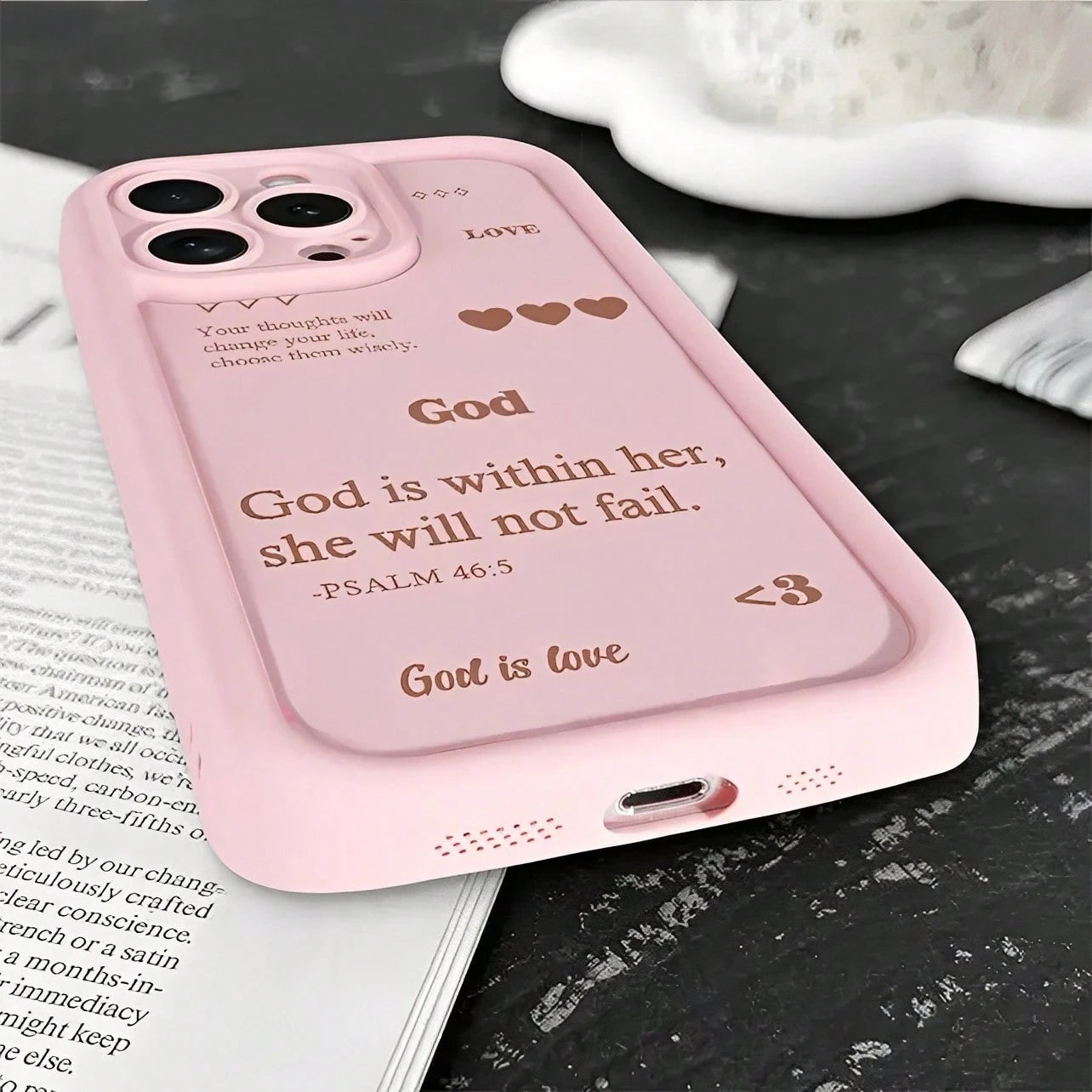 Religious Slogan God's Love Phone Case Suitable For Compatible With IPhone 17,16, 15, 14, 13, 12, 11, PRO MAX,PLUS,Air,As Well As Galaxy S26/25/24/23/22/21 Ultra/FE/+,A54/53/52/36/35/34/33/17/16/15/14