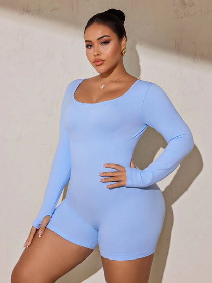 Rhythm Era Seamless High Elastic Plus Size Women's Sports Jumpsuit Fall