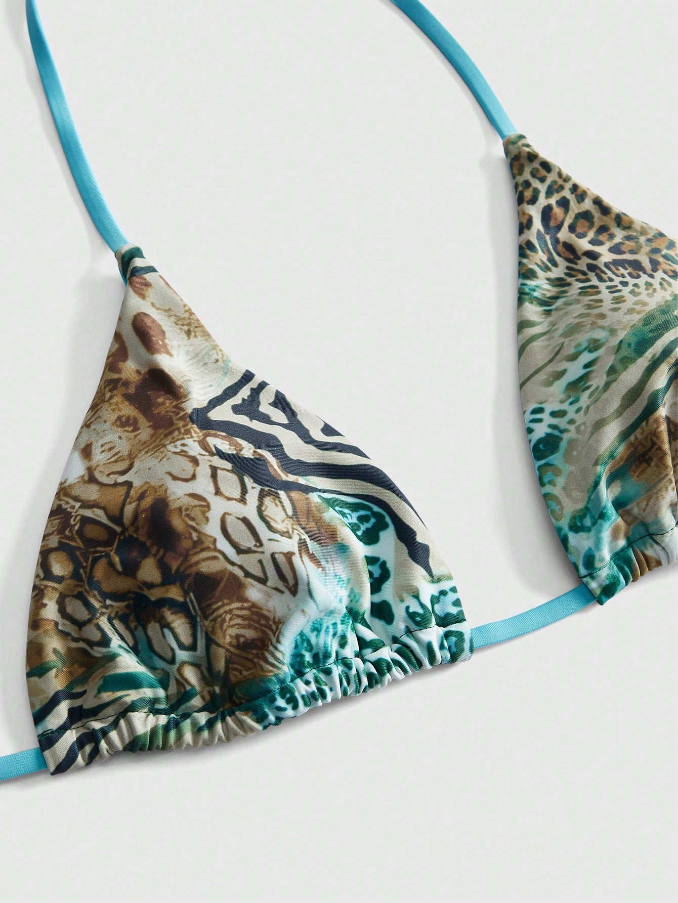 ROMWE Avant 2025 Sexy Vintage Leopard Print Pattern Bikini 2 Pieces Set For Women Vacation Beach Summer