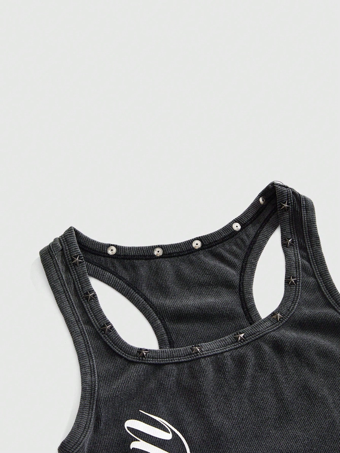 ROMWE Grunge Punk Women's Retro Baddie Unisex Streetwear Casual Star & Rivet Print Bodycon Mini Dress