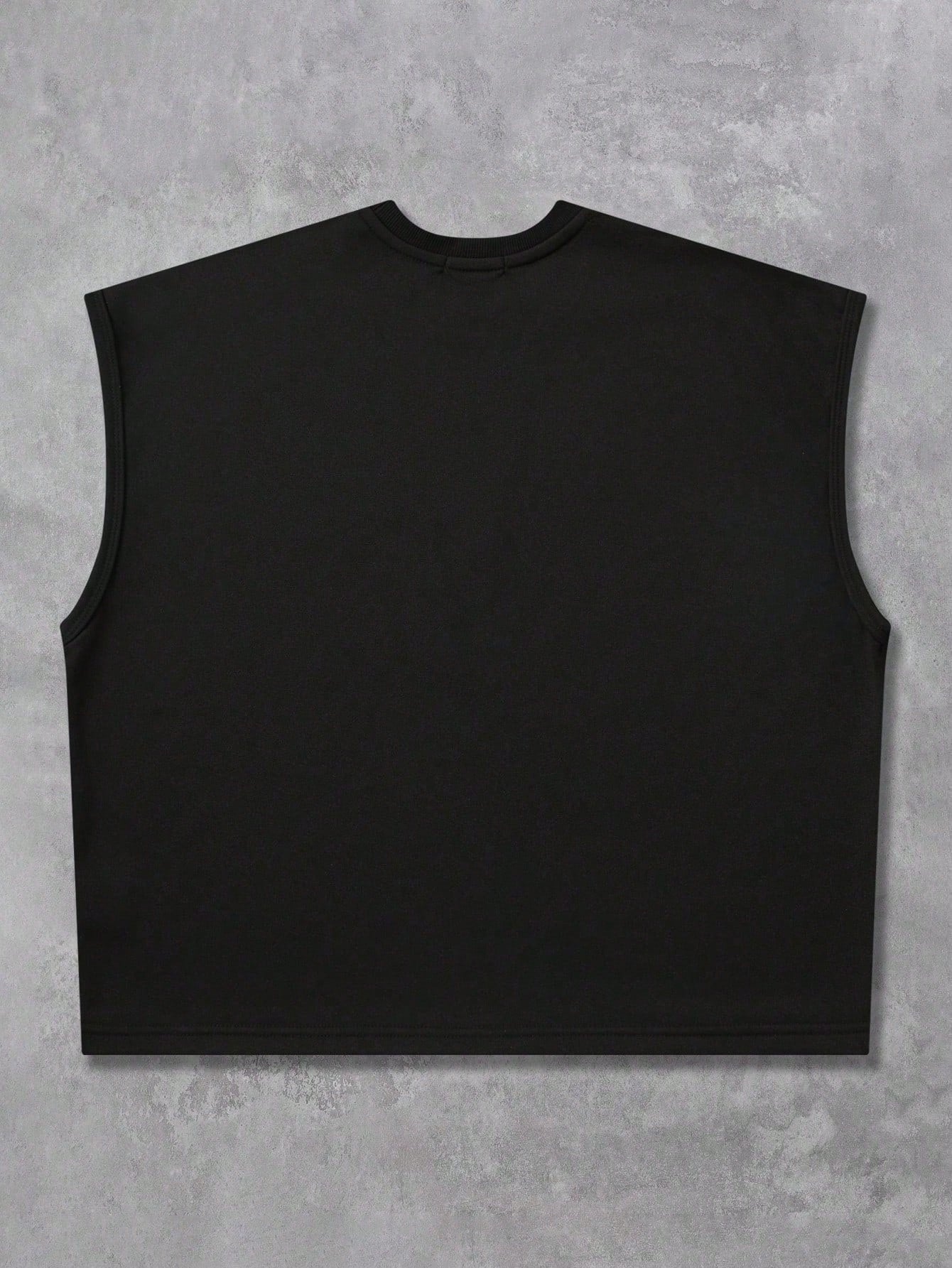 ROMWE MEN Grunge Punk Men's Loose Fit Tank Top With Rivet Decor And Print
