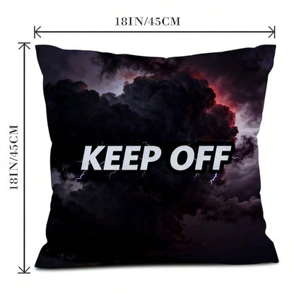 Room Decor Keep Off Pillow Set Of 2 Breathable Pillow Cover Square Cushion Case For Home Sofa Couch Decoration 18*18 Inch Diablo Style-1