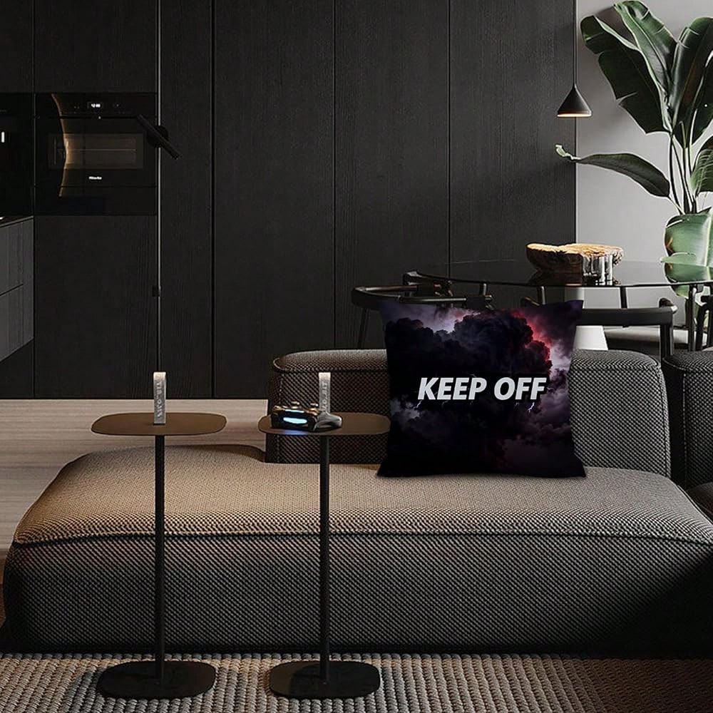 Room Decor Keep Off Pillow Set Of 2 Breathable Pillow Cover Square Cushion Case For Home Sofa Couch Decoration 18*18 Inch Diablo Style-1