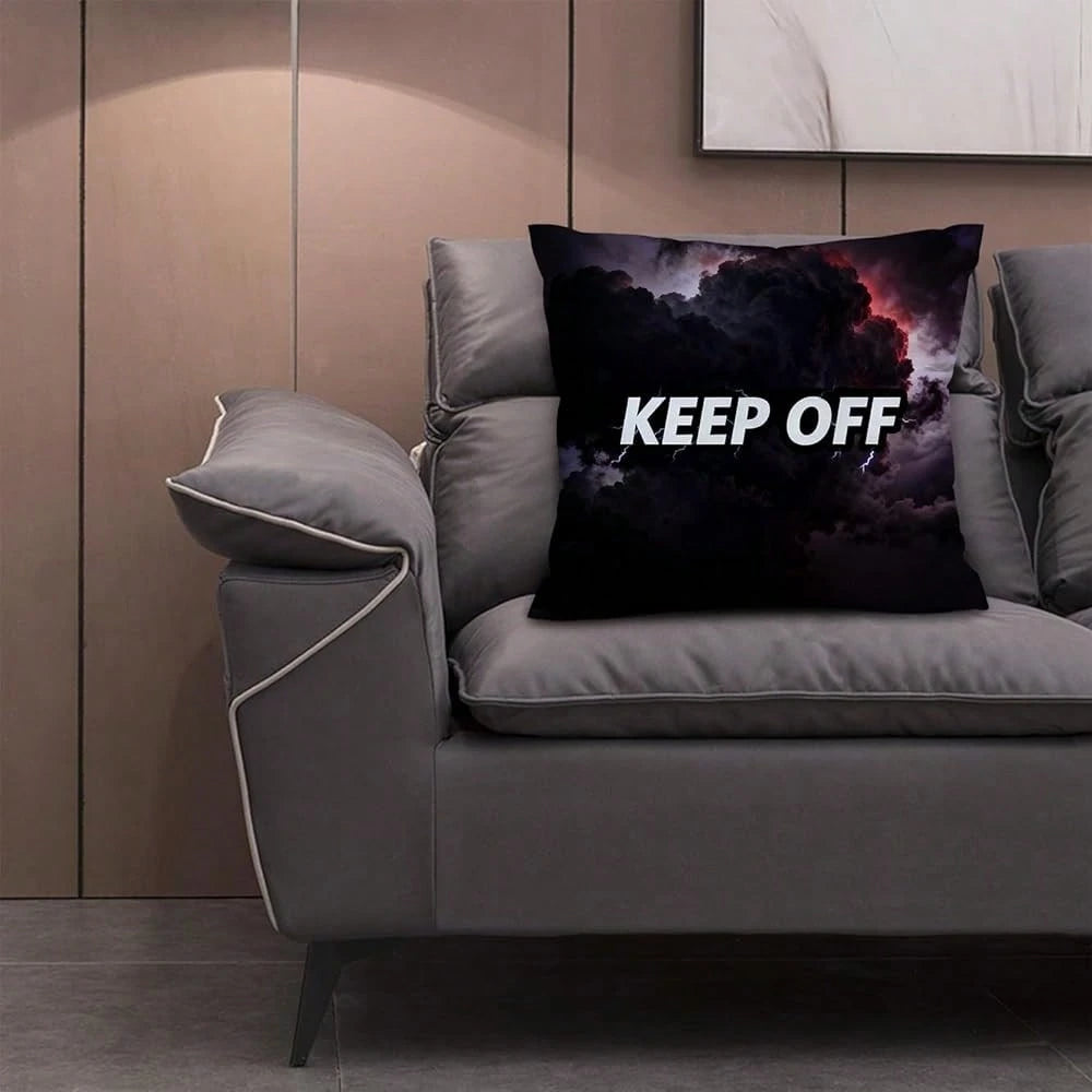 Room Decor Keep Off Pillow Set Of 2 Breathable Pillow Cover Square Cushion Case For Home Sofa Couch Decoration 18*18 Inch Diablo Style-1