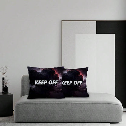Room Decor Keep Off Pillow Set Of 2 Breathable Pillow Cover Square Cushion Case For Home Sofa Couch Decoration 18*18 Inch Diablo Style-1