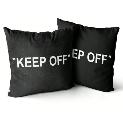 Room Decor Keep Off Pillow Set Of 2 Breathable Pillow Cover Square Cushion Case For Home Sofa Couch Decoration 18*18 Inch Diablo Style-1