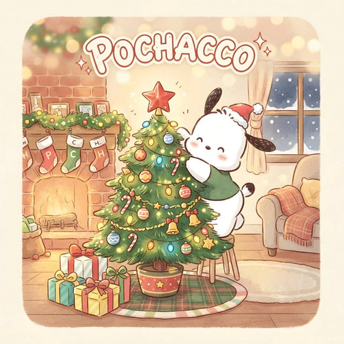 SANRIO MERRY CHRISTMAS: Cute Sanrio Characters Winter Christmas Coloring Book, 24 Pages All Ages Coloring Book, Suitable For Home And School, Ideal Christmas, Birthday, Back To School Gift, Comes With