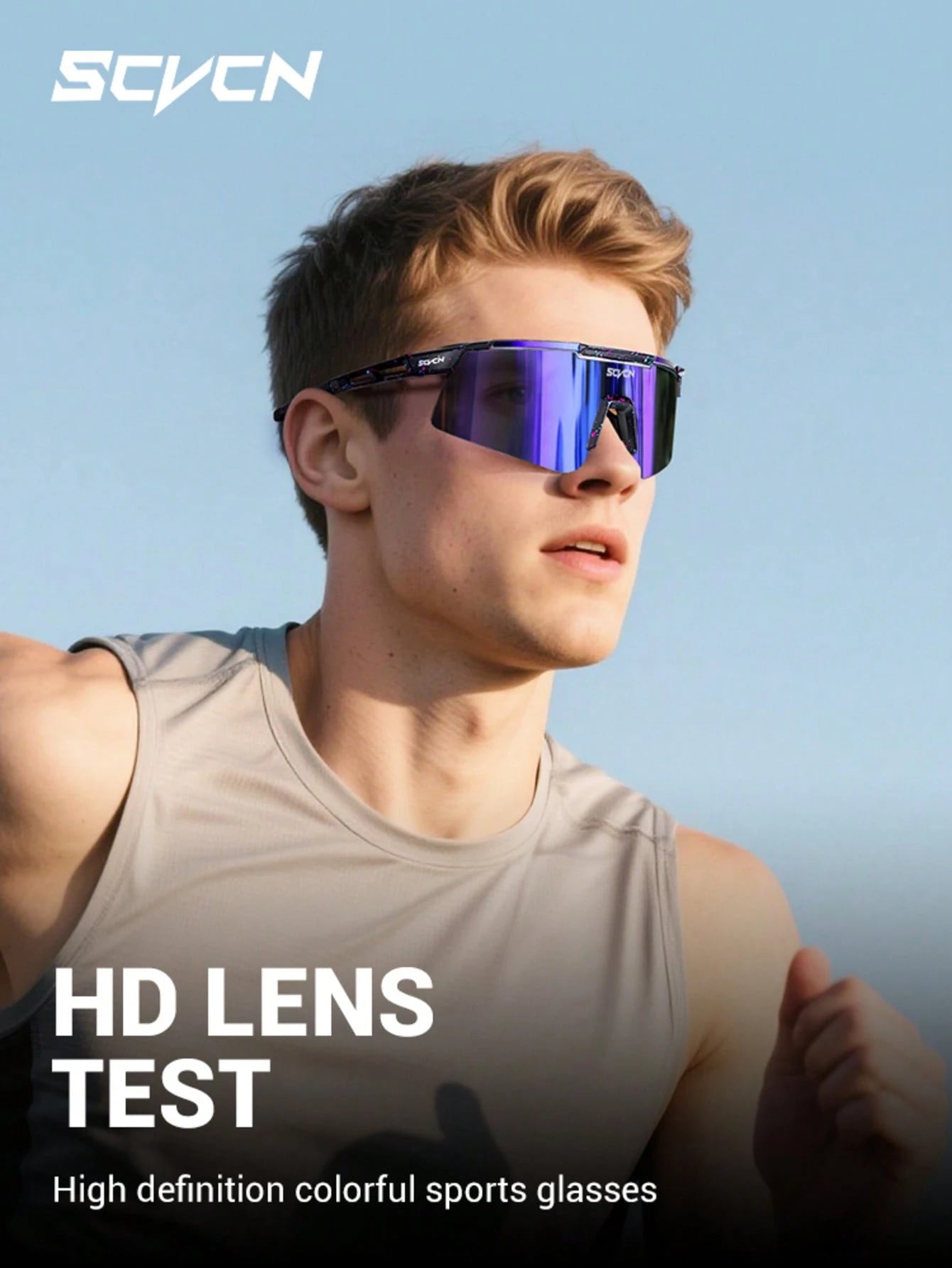 SCVCN New Cycling Glasses Men MTB Mountain Road Bike Racing Glasses Women Sports Outdoor Golf Fishing Hiking Fashion Vacation Camping Accessories Bicycle Equipment