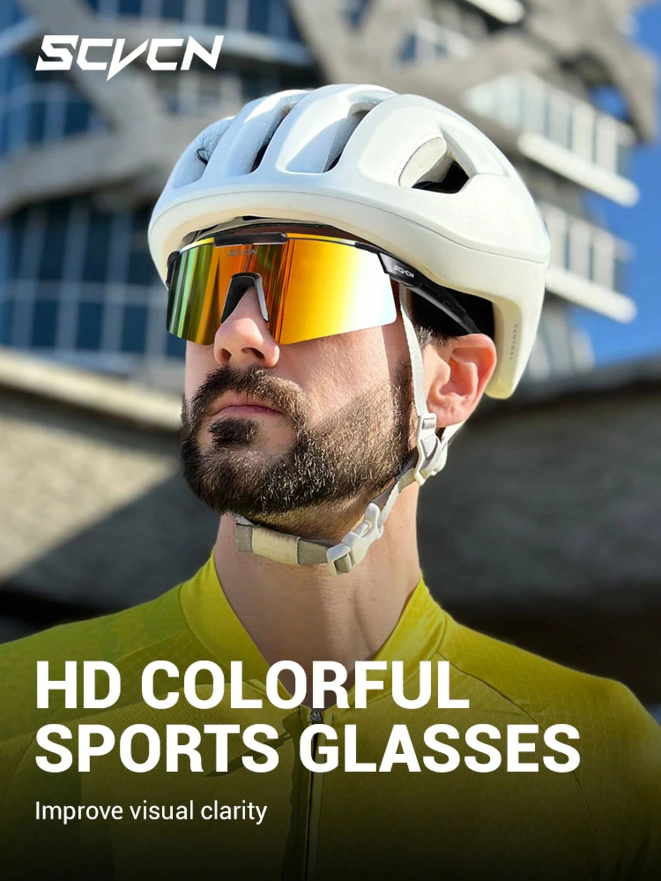 SCVCN New Cycling Glasses Men MTB Mountain Road Bike Racing Glasses Women Sports Outdoor Golf Fishing Hiking Fashion Vacation Camping Accessories Bicycle Equipment