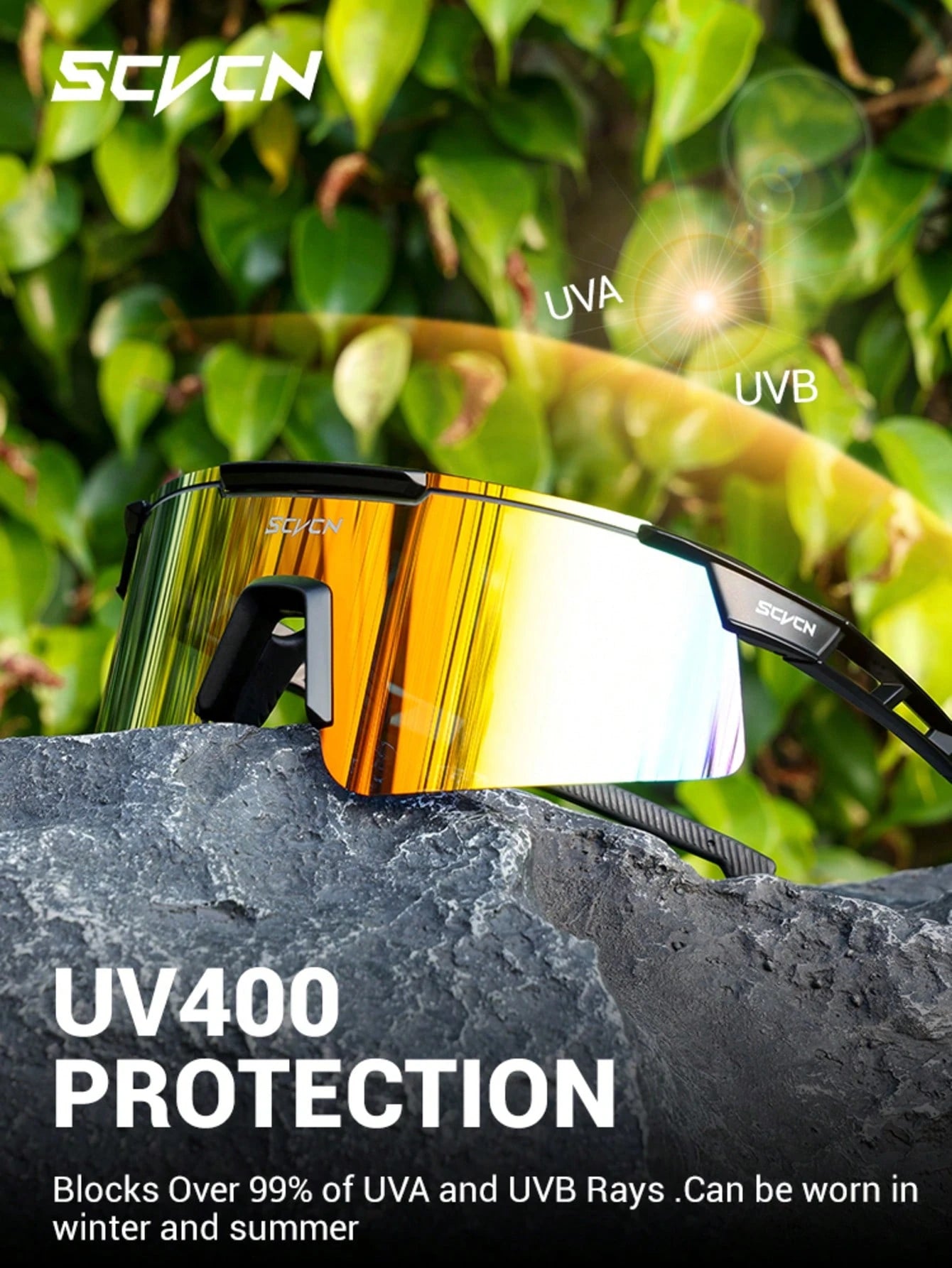 SCVCN New Cycling Glasses Men MTB Mountain Road Bike Racing Glasses Women Sports Outdoor Golf Fishing Hiking Fashion Vacation Camping Accessories Bicycle Equipment