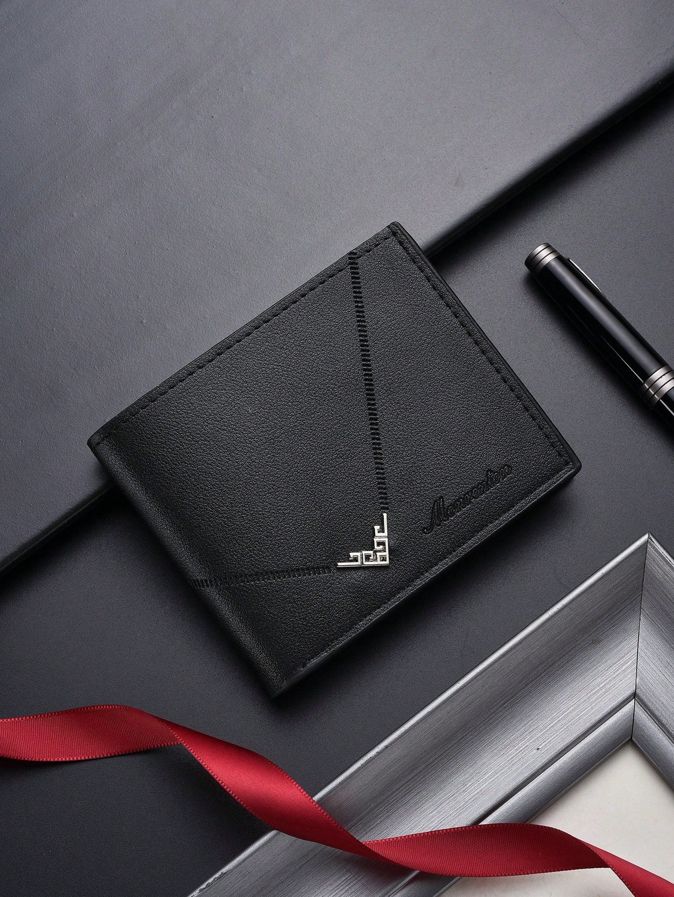 SHABILI Korean Fashion Men's Short Wallet, Classic Bestselling Horizontal Large Capacity Multi-Card Slot Business Wallet For Men Wallet Mini Wallet Purse Wallet Men Wallet Leather Small Wallet Travel