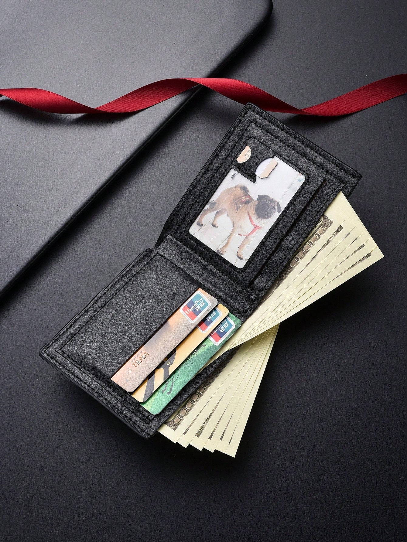 SHABILI Korean Fashion Men's Short Wallet, Classic Bestselling Horizontal Large Capacity Multi-Card Slot Business Wallet For Men Wallet Mini Wallet Purse Wallet Men Wallet Leather Small Wallet Travel