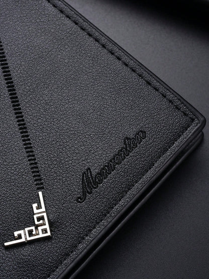 SHABILI Korean Fashion Men's Short Wallet, Classic Bestselling Horizontal Large Capacity Multi-Card Slot Business Wallet For Men Wallet Mini Wallet Purse Wallet Men Wallet Leather Small Wallet Travel