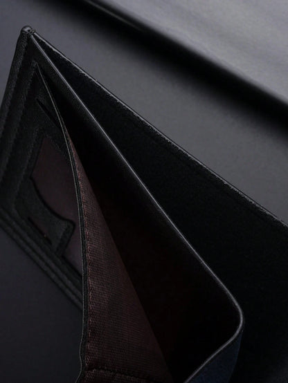 SHABILI Korean Fashion Men's Short Wallet, Classic Bestselling Horizontal Large Capacity Multi-Card Slot Business Wallet For Men Wallet Mini Wallet Purse Wallet Men Wallet Leather Small Wallet Travel
