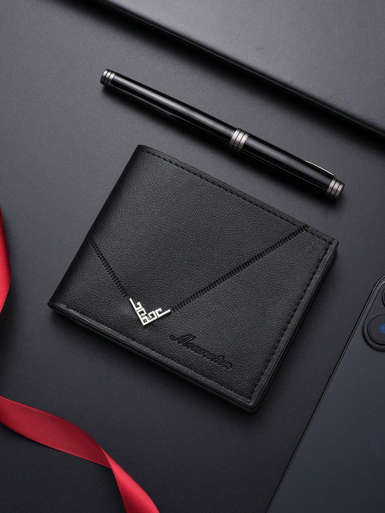 SHABILI Korean Fashion Men's Short Wallet, Classic Bestselling Horizontal Large Capacity Multi-Card Slot Business Wallet For Men Wallet Mini Wallet Purse Wallet Men Wallet Leather Small Wallet Travel