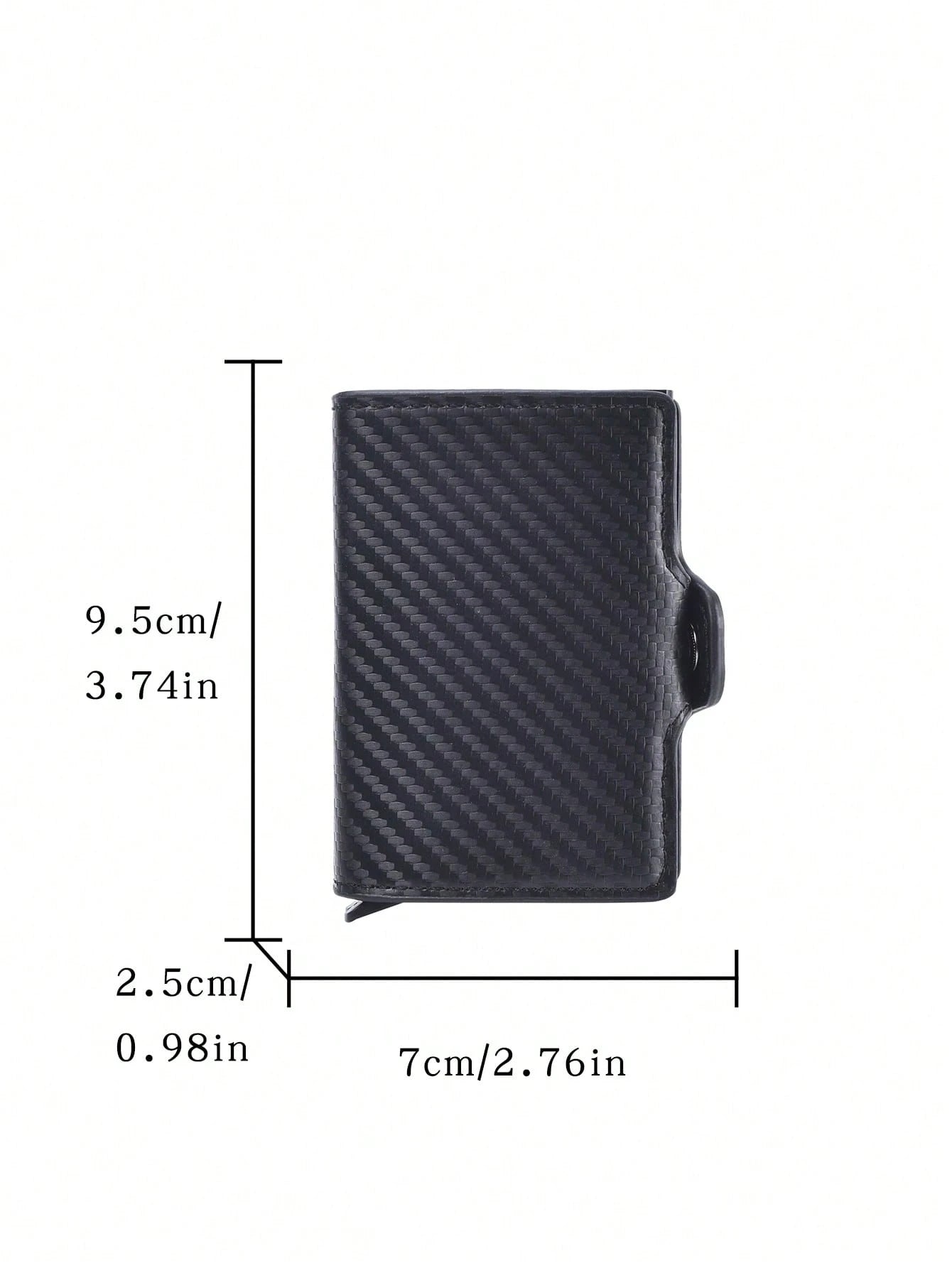 SHABILI Men's Card Holder Automatic Metal Credit Card Pop-Up Slot Minimalist Portable Anti-Theft RFID Aluminum Alloy Wallet