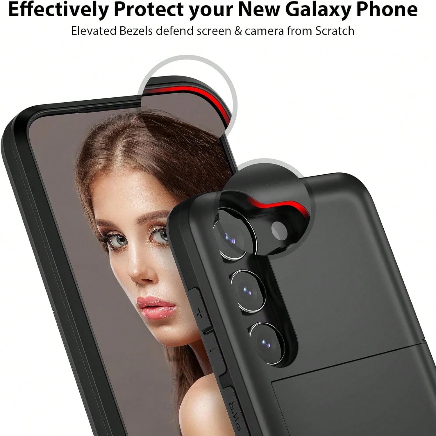 Shockproof 2-In-1 PC Card Holder Phone Case, Compatible With Apple 17 Pro Max 17 Pro 17e 16E 15 14 13 12 11, Galaxy S26 Ultra S25 Ultra A37 A57 A56 A55 A17 S25 FE A14 A15 A16 A26 A36 A35 A25, And P30