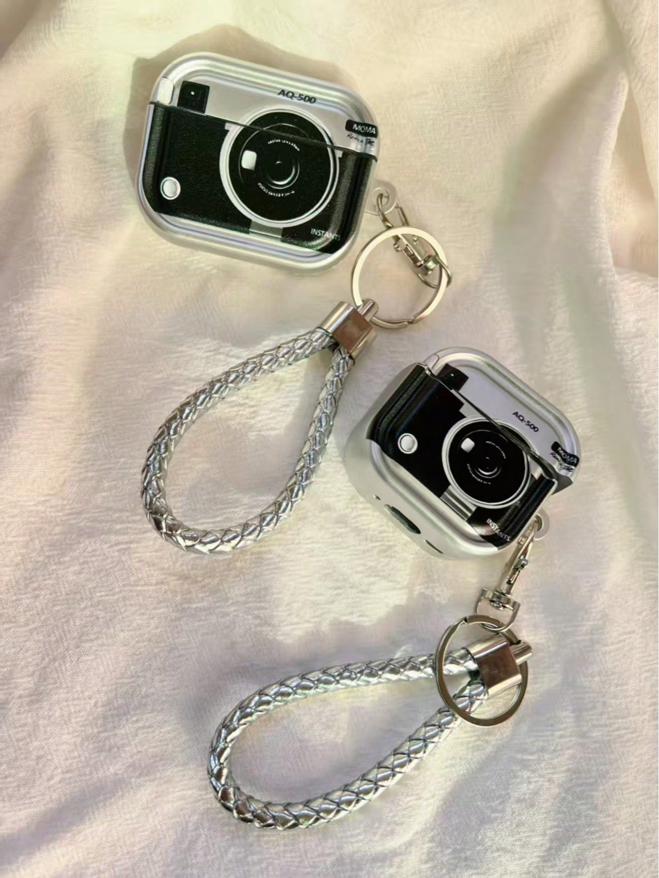 Shockproof Camera Shaped Bluetooth Earphone Case 1pc Vintage Camera Shockproof Earphone Case + Lanyard Bluetooth Earphone Charging Case Compatible With Apple 1st/2nd/3rd/Pro/Pro 2nd Generation Creativ
