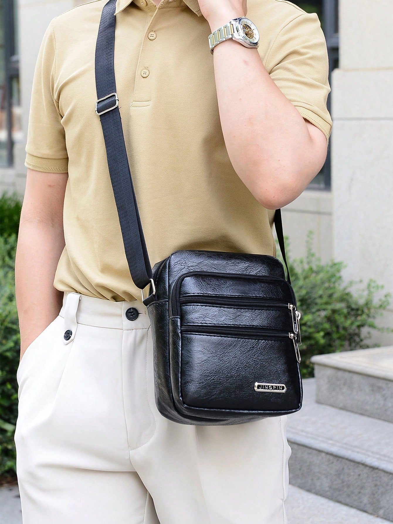Shoulder Bag Men Fashion Business Casual Retro Bag Crossbody Bag Small Handbag Holiday Beach Work Bag For Travel,Easter,Daily Use Phone Tote Bag