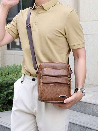 Shoulder Bag Men Fashion Business Casual Retro Bag Crossbody Bag Small Handbag Holiday Beach Work Bag For Travel,Easter,Daily Use Phone Tote Bag
