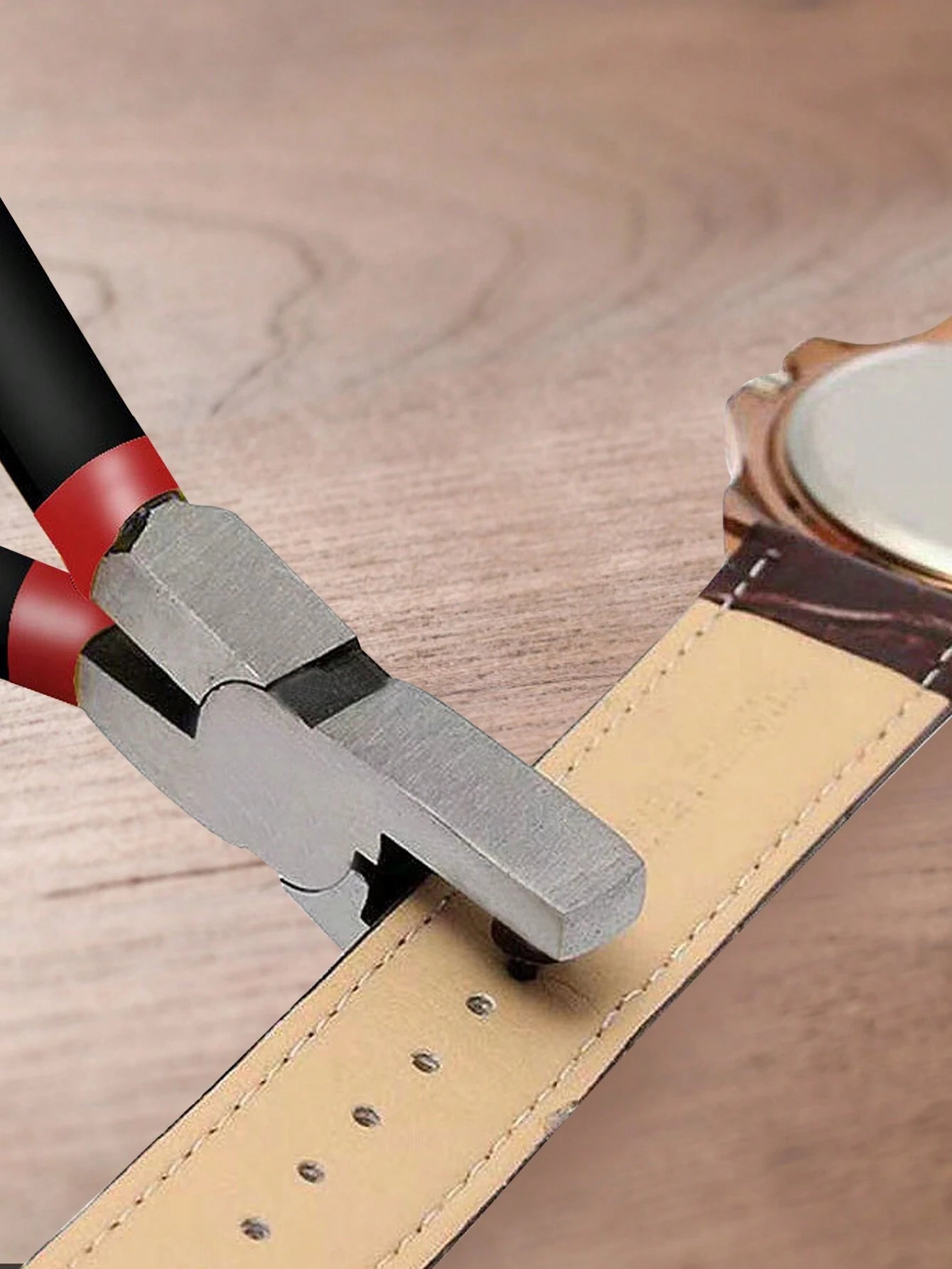 SikeSike 1pc Leather Hole Punch Tool, Suitable For Belts, Watch Straps, Handbag Straps, Etc. Fabric And Leather Hole Puncher, Suitable For Handmade And Simple DIY Belt Holes, Random Style And Color.