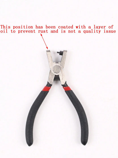 SikeSike 1pc Leather Hole Punch Tool, Suitable For Belts, Watch Straps, Handbag Straps, Etc. Fabric And Leather Hole Puncher, Suitable For Handmade And Simple DIY Belt Holes, Random Style And Color.