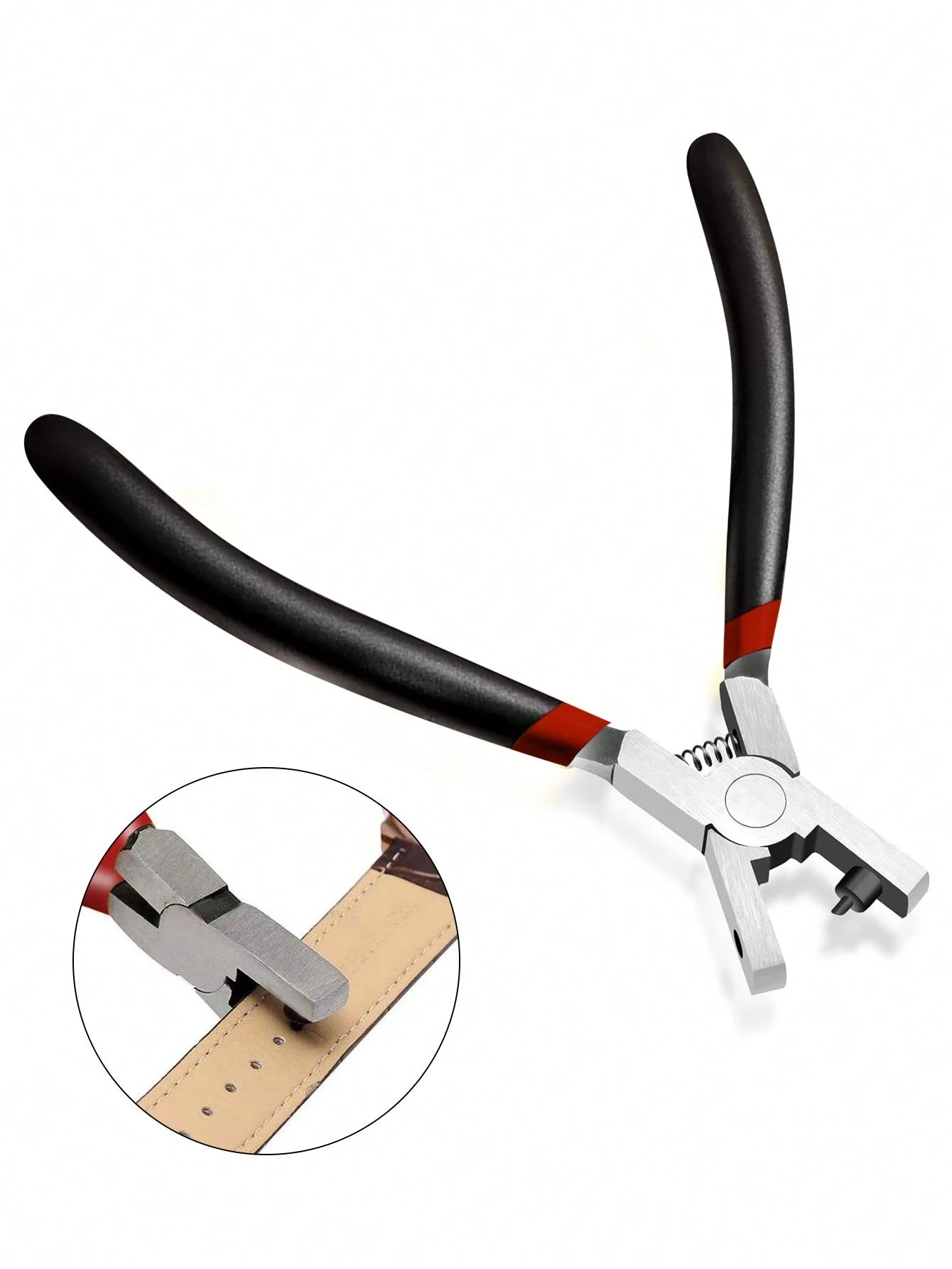 SikeSike 1pc Leather Hole Punch Tool, Suitable For Belts, Watch Straps, Handbag Straps, Etc. Fabric And Leather Hole Puncher, Suitable For Handmade And Simple DIY Belt Holes, Random Style And Color.