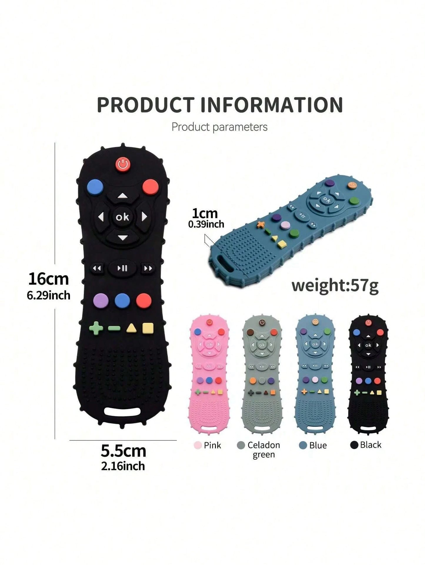 Silicone Teething Toy- Silicone Material- Game Console Teething Toy- Sensory Teething Toy- Suitable For Babies 0+