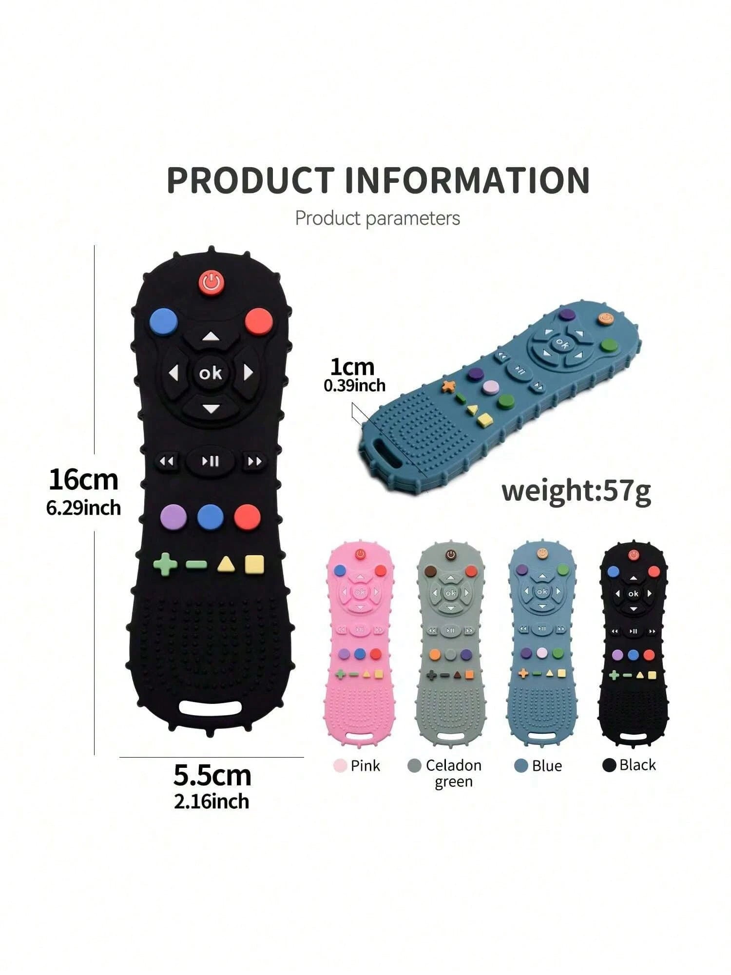 Silicone Teething Toy- Silicone Material- Game Console Teething Toy- Sensory Teething Toy- Suitable For Babies 0+