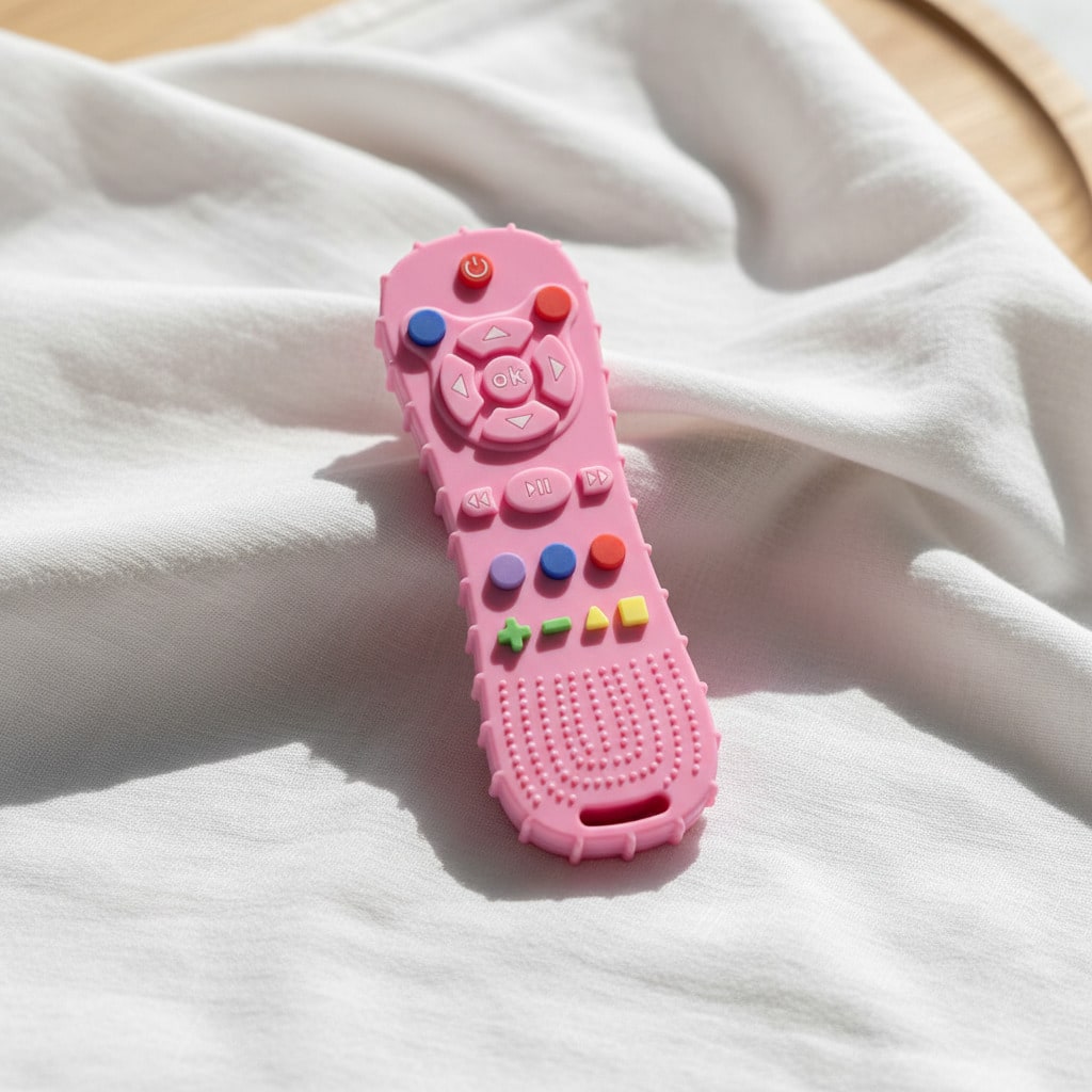 Silicone Teething Toy- Silicone Material- Game Console Teething Toy- Sensory Teething Toy- Suitable For Babies 0+