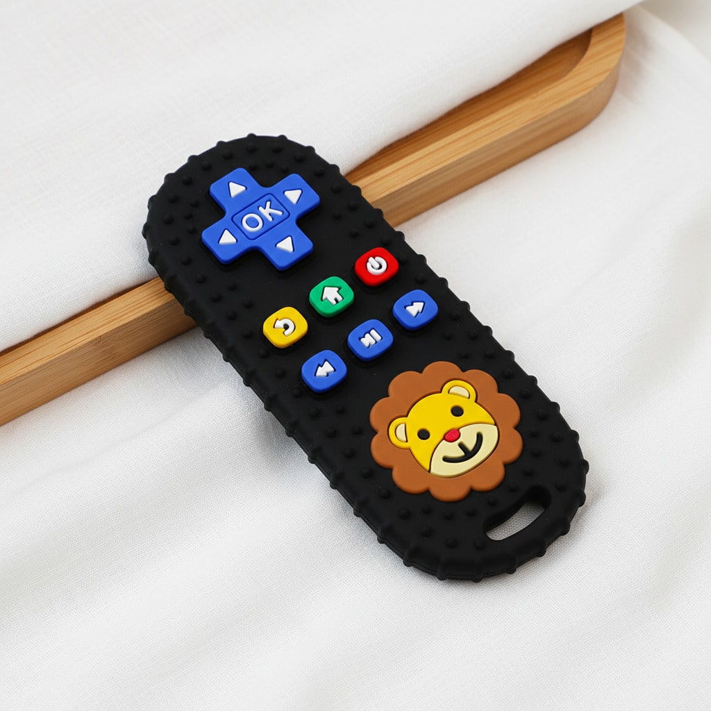 Silicone Teething Toy- Silicone Material- Game Console Teething Toy- Sensory Teething Toy- Suitable For Babies 0+