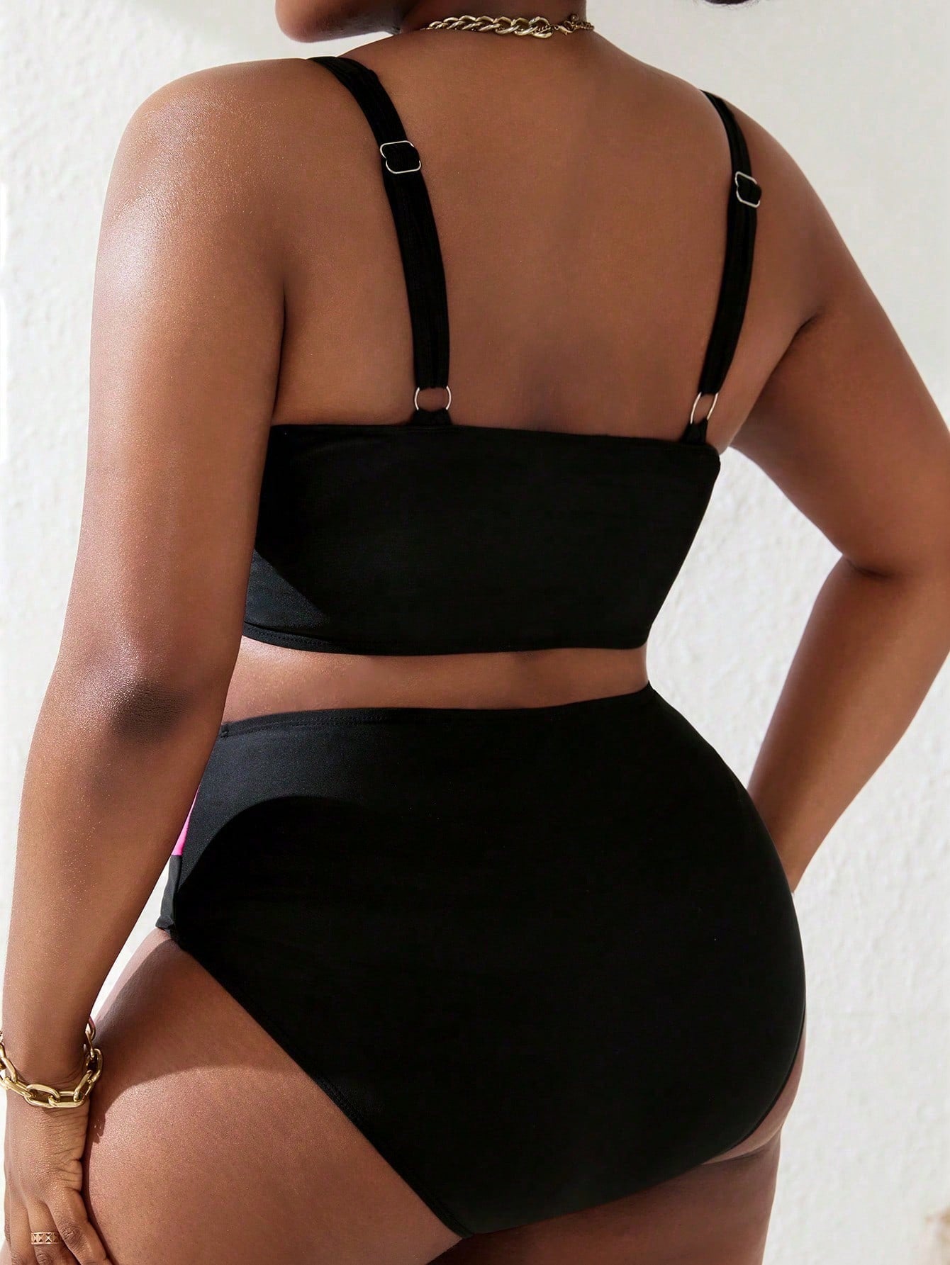 Slaydiva 2026 Plus Size Women 2-Piece Pink Leopard Print Ruched Cami Top Bottom Swimsuit Set For Summer Beach Vacation Sexy