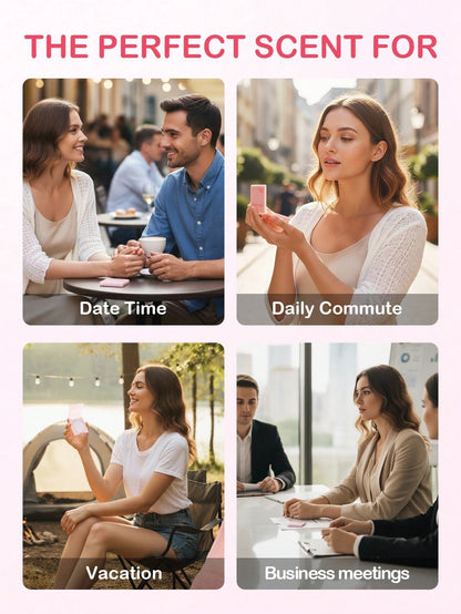 Slow Sunday Solid Perfume (Velvet Cherry), Long-Lasting Fragrance, Mini Perfume, Romantic & Charming, Floral Fruity, Daily Commute & Vacation, Non-Alcoholic, Travel-Friendly, K Beauty, Ideal For Part