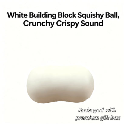 Soap Block Squeeze Ball Fully Filled- Squeezing Makes A Crunchy Sound (Sound Of Crushing Crisp Skin)- Squishy Moldable Stress Relief Toy- Comes With Premium Hard Box Packaging- Soft And Sticky Tex
