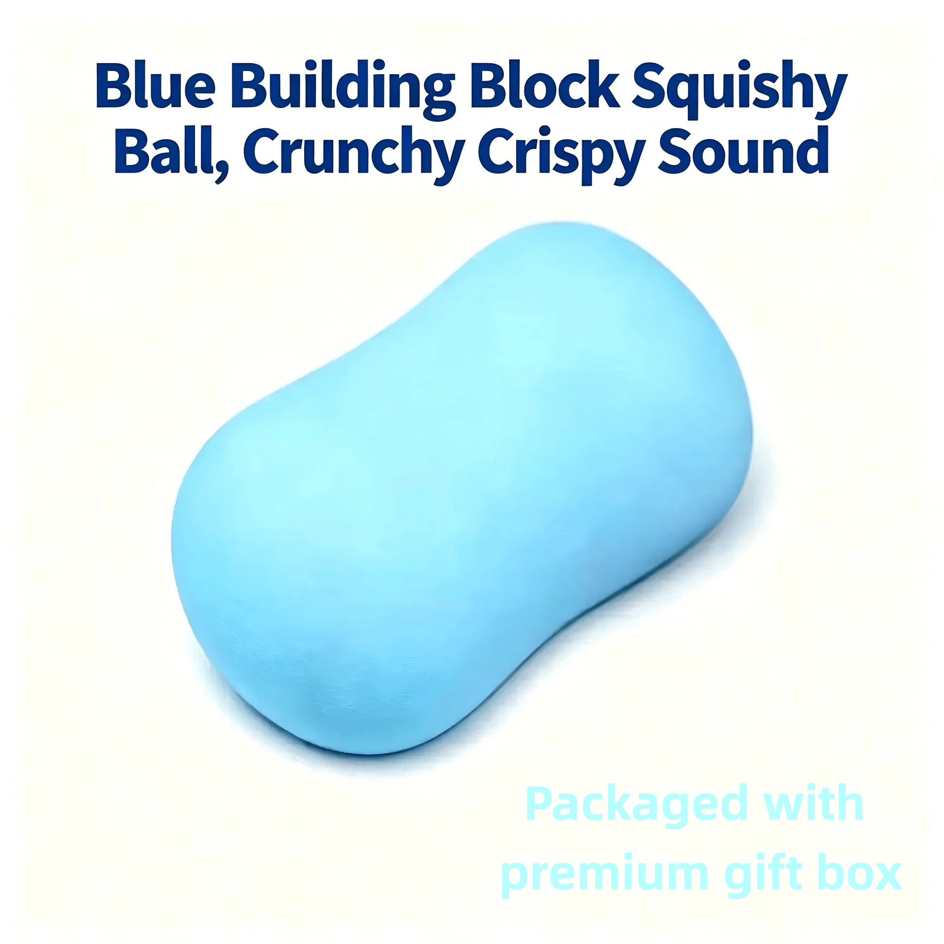 Soap Block Squeeze Ball Fully Filled- Squeezing Makes A Crunchy Sound (Sound Of Crushing Crisp Skin)- Squishy Moldable Stress Relief Toy- Comes With Premium Hard Box Packaging- Soft And Sticky Tex
