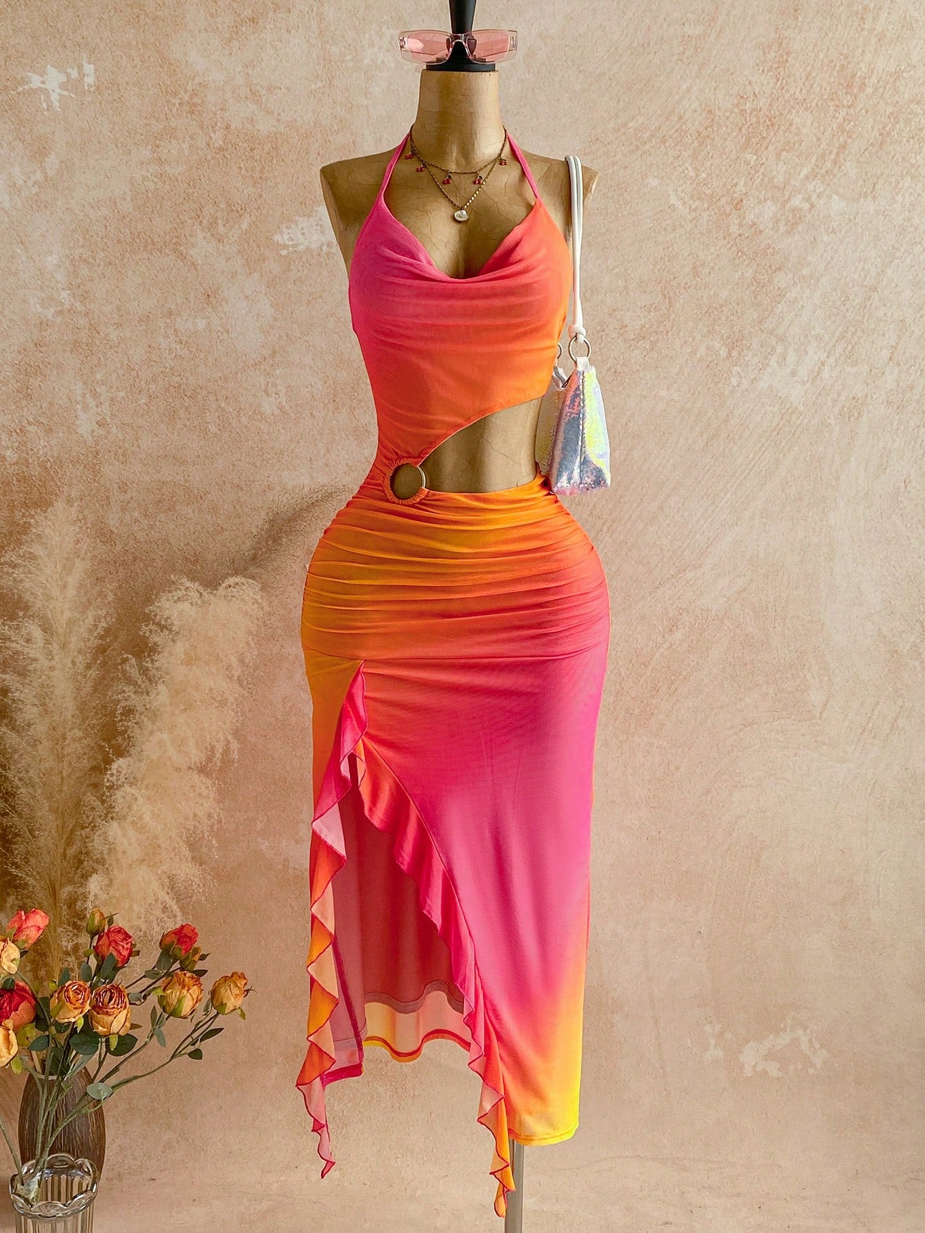 Soleia Spring/Summer New Casual Vacation Western Beach Wedding Guest Attire Graduation Brunch St. Patrick's Day Spring Break Easter Music Festival Elegant Bohemian Tropical Sexy Backless Halter Tie Co