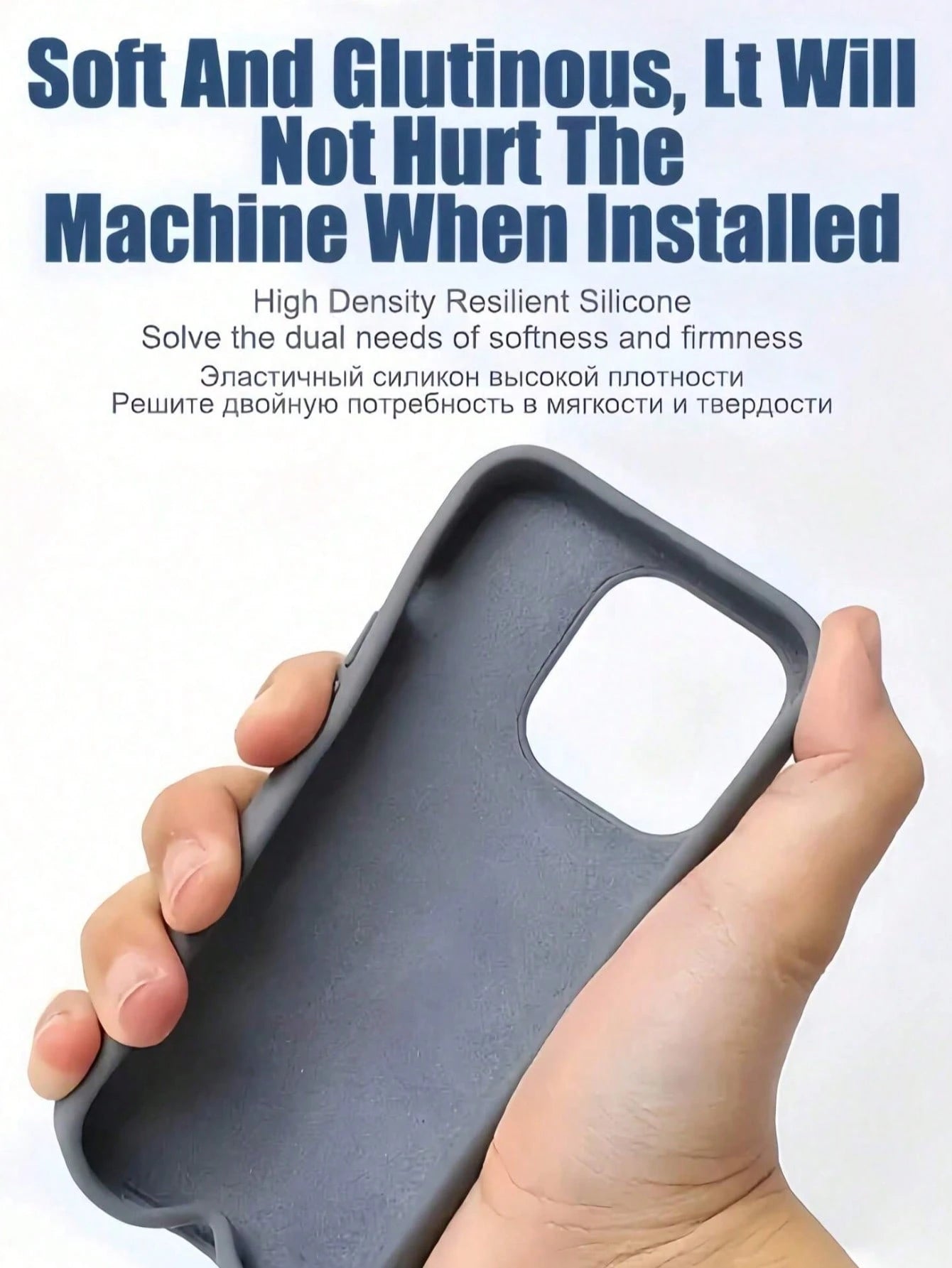 Solid Color Silicone Luxury Black Shockproof Solid Black Luxury Liquid Silicone 1pc Luxury Liquid Silicone Shockproof Phone Premium Case Compatible With IPhone 16, 14, 13, 12, 11, 15 Pro Max, Also Com