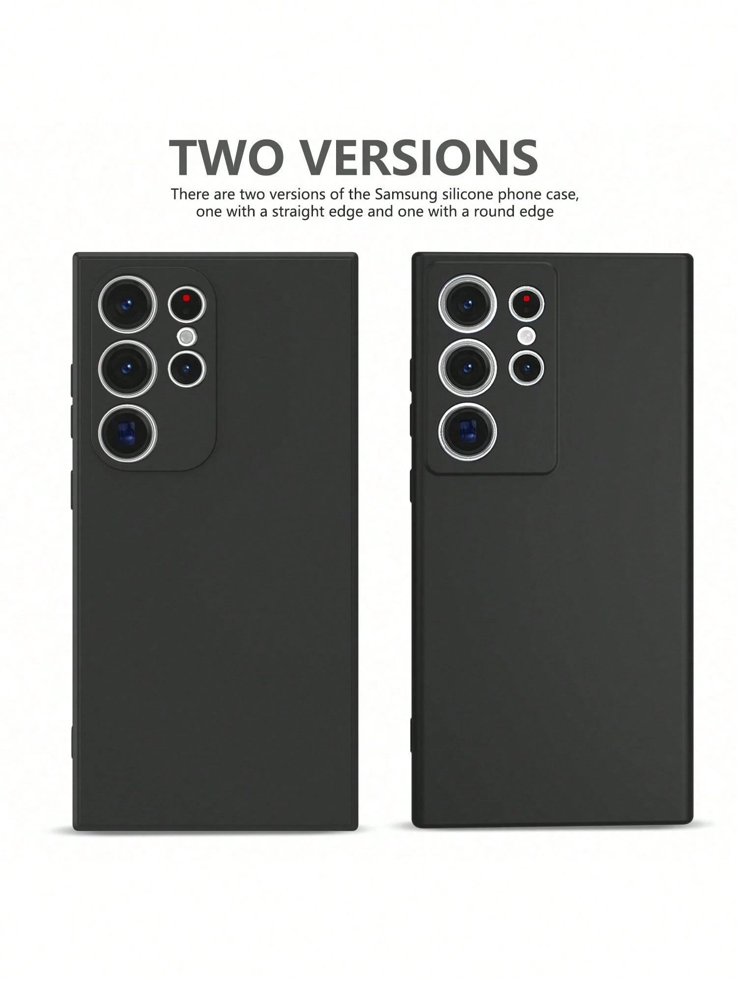 Solid Color Silicone Luxury Black Shockproof Solid Black Luxury Liquid Silicone 1pc Luxury Liquid Silicone Shockproof Phone Premium Case Compatible With IPhone 16, 14, 13, 12, 11, 15 Pro Max, Also Com