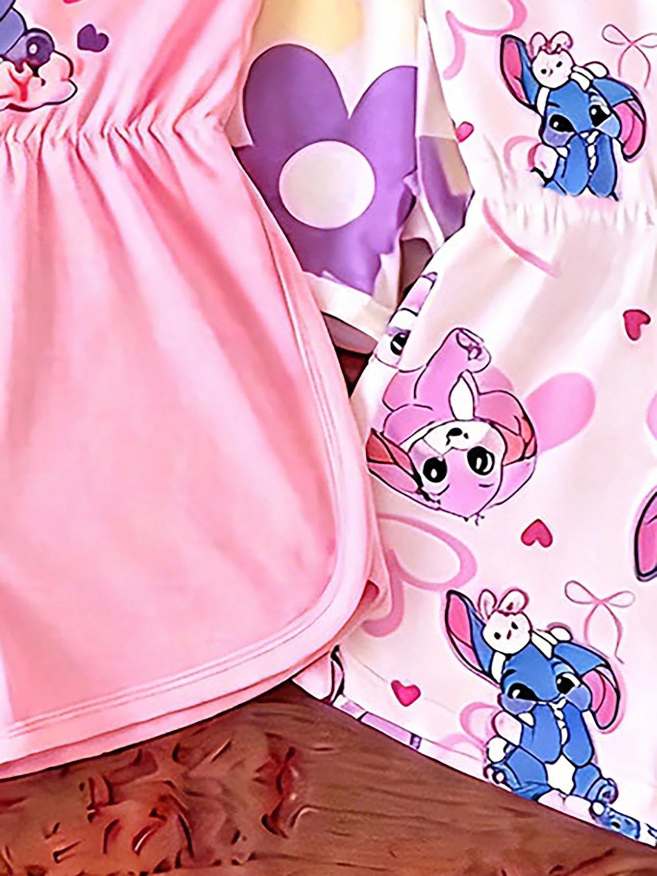 Souflis Souflis Girls' Summer Cartoon Cami Romper Blind Box, 4 Styles Randomly Sent, Soft Cute 1pc, New Round Neck Casual Romper For Baby Girls White Hot Pink