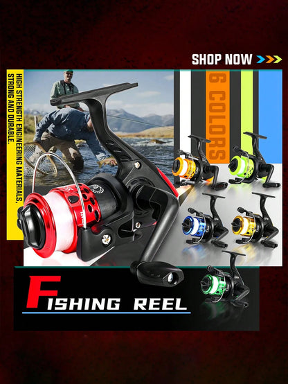 SOUGAYILANG 3BB Foldable Fishing Reel- 5.2:1 Gear Ratio, Interchangeable Handle, Stainless Steel Shaft & Precision Ball Bearings
