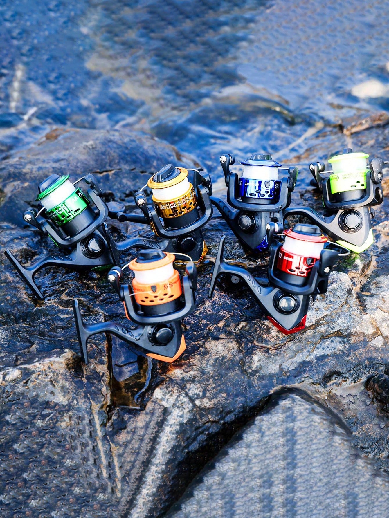 SOUGAYILANG 3BB Foldable Fishing Reel- 5.2:1 Gear Ratio, Interchangeable Handle, Stainless Steel Shaft & Precision Ball Bearings
